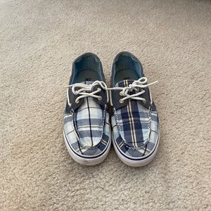 Sperry Plaid Canvas Boat Shoe